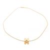 Image 1 : Hermes Gold White Enamel Cage d'H Pendant Necklace
