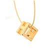 Image 4 : Hermes Gold White Enamel Cage d'H Pendant Necklace