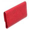 Image 2 : Louis Vuitton Red Epi Leather Porte Tresor International Wallet