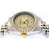 Image 5 : Rolex Ladies 2 Tone Yellow Gold Champagne String Diamond Datejust Wristwatch