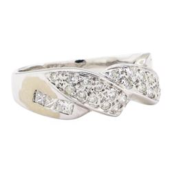 0.50 ctw Diamond Ring - 18KT White Gold