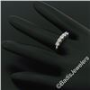 Image 5 : New 14kt White Gold 0.65 ctw 5 Stone Round Diamond Wedding Band Ring