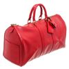 Image 2 : Louis Vuitton Red Epi Keepall 45 cm Duffle Bag