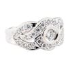 Image 1 : 0.74 ctw Diamond Ring - 14KT White Gold