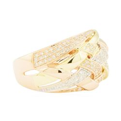 0.60 ctw Diamond Ring - 14KT Rose, Yellow, and White Gold