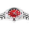 Image 3 : Rolex Womens Midsize 31mm Red Diamond Lugs & Ruby Datejust Wristwatch