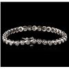 Image 2 : 14KT White Gold 2.45 ctw Diamond Tennis Bracelet