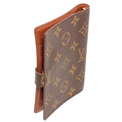Louis Vuitton Monogram Canvas Leather Small Ring Agenda Cover