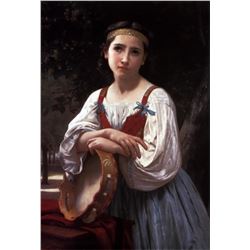William Bouguereau - Gypsy Girl with Basque Drum