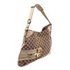 Image 3 : Gucci Tan Brown GG Canvas Leather Trim Horsebit Hobo Bag