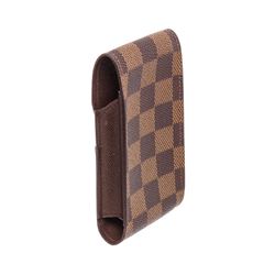 Louis Vuitton Damier Ebene Canvas Leather Cigarette Holder Case