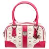Image 1 : MCM Pink & White Visetos Coated Canvas Leather Tote Bag