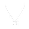 Image 1 : 0.53 ctw Diamond Pendant And Chain - 14KT White Gold
