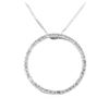 Image 2 : 0.53 ctw Diamond Pendant And Chain - 14KT White Gold