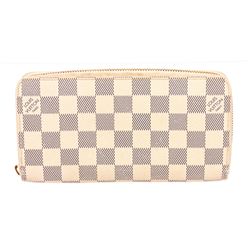 Louis Vuitton Damier Azur Canvas Leather Zippy Wallet