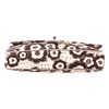 Image 4 : Chanel Brown Cream Camelia Pattern Fabric Flap Shoulder Bag