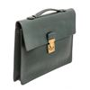 Image 3 : Louis Vuitton Green Taiga Leather Serviette Kourad Briefcase Bag