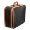Image 2 : Hermes Black Brown Pebbled Leather Suitcase