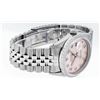 Image 3 : Rolex Mens Stainless Steel Pink Diamond 36MM Datejust Wristwatch