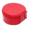 Image 1 : Louis Vuitton Red Epi Leather Ecrin Bijoux Jewelry Case