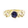 Image 2 : 1.64 ctw Blue Sapphire And Diamond Ring - 14KT Yellow Gold