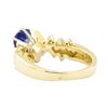 Image 3 : 1.64 ctw Blue Sapphire And Diamond Ring - 14KT Yellow Gold