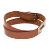 Image 5 : Hermes Brown Leather Palladium Plated Kelly Choker Necklace