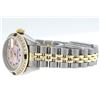 Image 6 : Rolex Ladies 2 Tone Yellow Gold Pink MOP Diamond & Sapphire String Datejust Wris