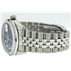 Image 6 : Rolex Mens Stainless Steel Blue Vignette Diamond & Sapphire Datejust Wristwatch