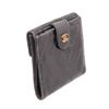 Image 2 : Chanel Black Quilted Leather Compact Wallet