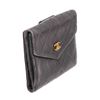 Image 4 : Chanel Black Quilted Leather Compact Wallet