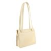 Image 3 : Chanel Vintage Beige Leather Logo Shoulder Bag