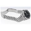 Image 7 : Rolex Mens Stainless Steel Diamond Lugs Black Diamond & Sapphire Datejust Wristw