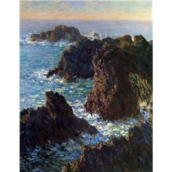 Claude Monet - Rocky Peaks at the Belle-Ile