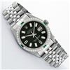 Image 5 : Rolex Mens Stainless Steel Black Baguette Diamond 36MM Datejust Wristwatch With