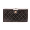 Image 3 : Chanel Black Lambskin Leather French Purse Wallet