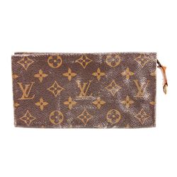 Louis Vuitton Monogram Canvas Leather Toiletry Pouch Case