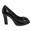 Image 8 : Fendi Black Patent Leather Peep Toe Buckle Heels 36.5