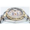 Image 3 : Rolex Ladies 2 Tone Yellow Gold Pink Mother Of Pearl Pyramid Diamond Datejust