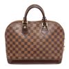 Image 2 : Louis Vuitton Damier Ebene Canvas Leather Alma PM Bag