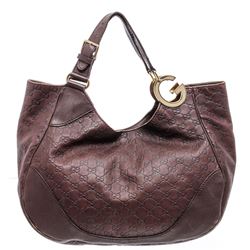Gucci Purple Leather Guccissima Charlotte Hobo Bag