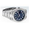 Image 3 : Rolex Mens SS 41MM Blue Baguette Diamond Datejust 2 Oyster Band Wristwatch With