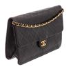 Image 3 : Chanel Vintage Black Quilted Lambskin Leather CC Flap Bag