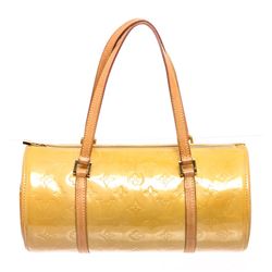 Louis Vuitton Yellow Vernis Leather Bedford Barrel Bag