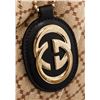 Image 5 : Gucci Brown Diamante Canvas Black Leather Shoulder Hobo Bag