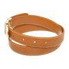 Image 5 : Louis Vuitton Brown Epi Leather Skinny Classique Belt 85