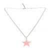 Image 1 : Gucci Pink Enamel Skull Star Pendant Sterling Silver Necklace