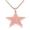 Image 2 : Gucci Pink Enamel Skull Star Pendant Sterling Silver Necklace