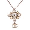 Image 3 : Chanel Strass CC Rhinestone Pendant Necklace