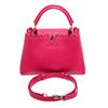 Image 1 : Louis Vuitton Magenta Taurillon Leather Capucines Bag